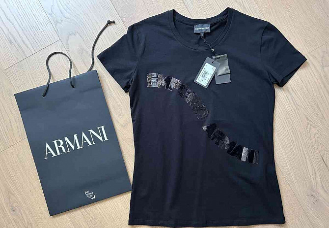 Emporio Armani póló M fekete Pozsony - fotó 1