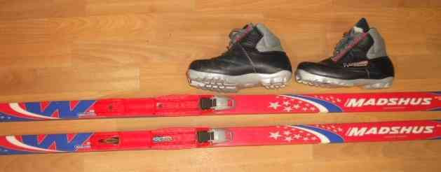 I am selling children's cross-country skis. set: MADSHUS cross-country skis 170 cm, without scales, shoes Ruzomberok - photo 2