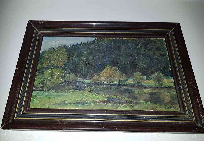 Oil painting on canvas for sale - landscape Banska Bystrica - photo 2