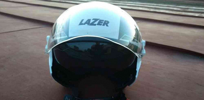 Мотоциклетный шлем Lazer Bolero Racer размер XS - скутер, чоппер Йичин - изображение 3