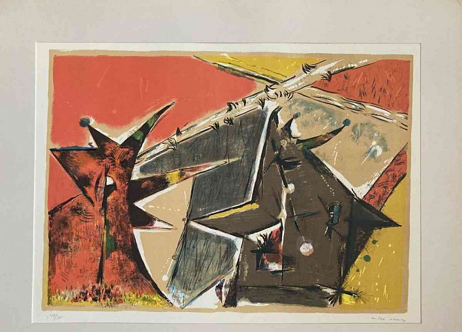 Endre Nemes, švédské portfolio,1953, 6 farebných litografií Bratislava - foto 9