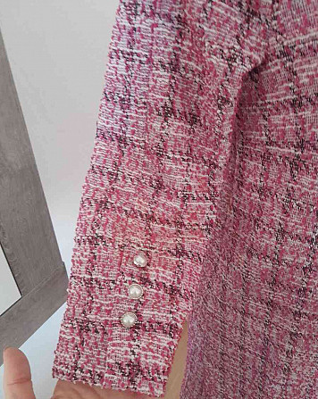 Ružové tvídove šaty veľkosť M z MOHITO Partizánske - foto 8