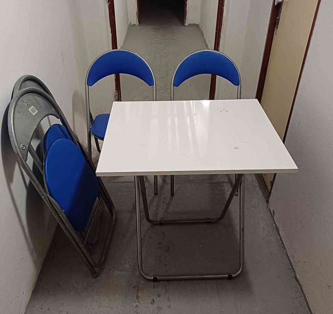 szék, összecsukható szék, asztal, összecsukható asztal ingyen Trencsén - fotó 2