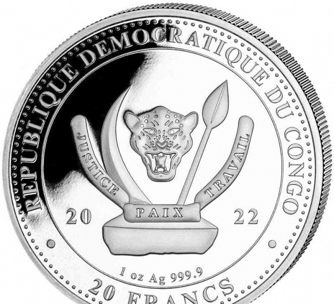 Bear gilded silver coin 2022 Trencin - photo 2