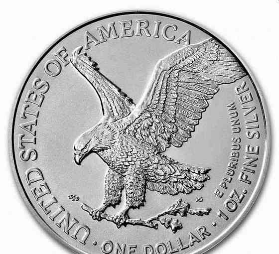 Americký Orol pozlátená minca strieborná Trentschin
