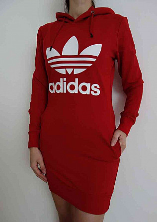 Adidas pulóver piros meghosszabbított Zsolna - fotó 1