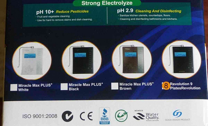 Chanson Miracle Max Revolution commercial water ionizer, port Nitra - photo 18
