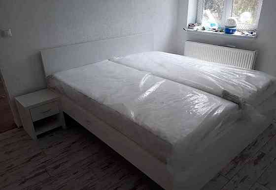 Predám biele postele masivne- NOVE 160X200cm , 80x200cm NOVE Banowitz