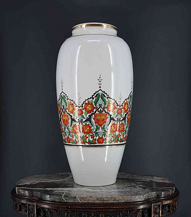 YILDIZ PORSELEN nagy török ​​váza 48 cm-es Prága - fotó 1