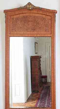 Starožitné velké Trumeau zrcadlo v klasicistním stylu Praha
