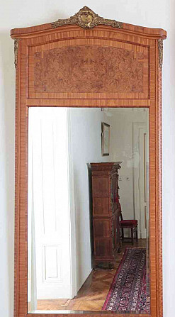 Starožitné velké Trumeau zrkadlo v klasicistní stylu Praha - foto 1