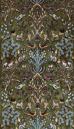 Tebriz perzsaszőnyeg Édenkert 162 X 107 cm Prága - fotó 2