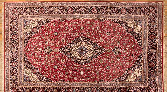 Nagy perzsa szőnyeg Kashan Signed 451 X 325 cm Prága - fotó 1