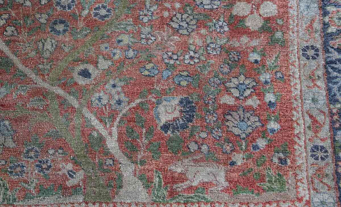 Antik Tabriz szőnyeg a 19. századból Prága - fotó 5
