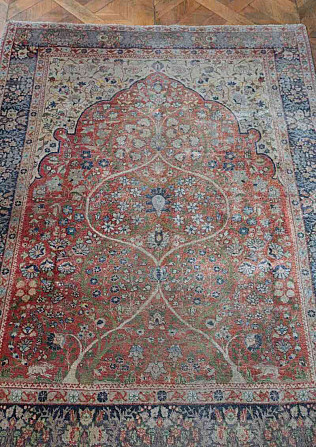 Antik Tabriz szőnyeg a 19. századból Prága - fotó 4