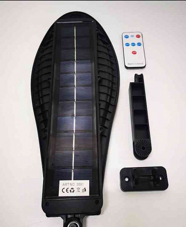 Светодиодный уличный фонарь на солнечных батареях 150 Вт + датчик движения Трнава - изображение 2