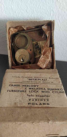Eladó egy régi FAB zár Meblowy zár, Metalplast Pozsony - fotó 3