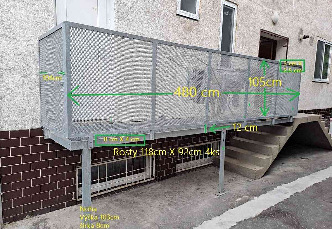 27. Előrekészített horganyzott erkély - ÁR ALKUZHATÓ Pozsony - fotó 2