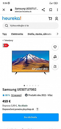 Predám tv Samsung Androido 50 Senec - foto 5