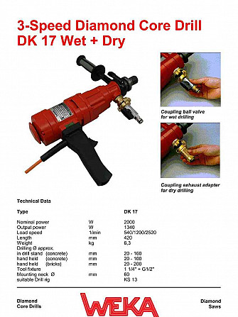 Core hand drill WEKA DK 17 Prague - photo 3