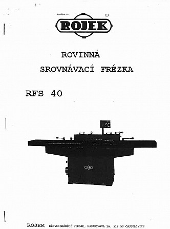 RFS 40 Rojek-MANUÁL Hradec Králové - foto 1