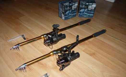 I will sell 2 new CARBON fishing rods, 2.7 m, height Kaida 4000, each - 25 euros Prievidza - photo 1