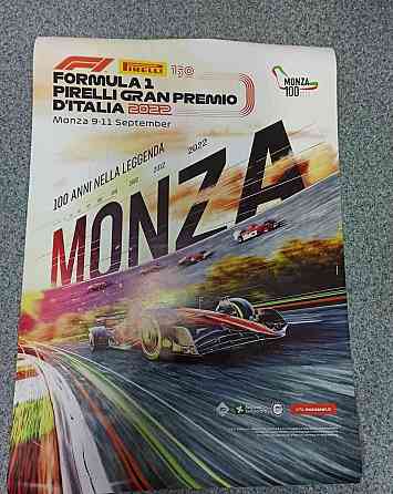 Formula 1 plagát Monza 2022 Нове Замки