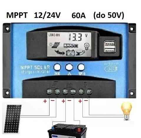 Solární regulator MPPT - 1224V 60A a 100A Bratislava - foto 1