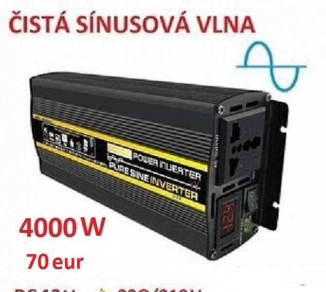 Новый преобразователь тока с 12В на 220В (4000 и 3000Вт) Братислава - изображение 2