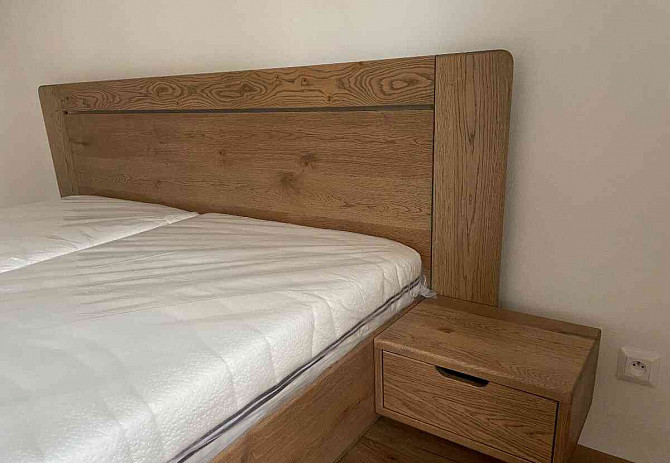 Solid oak bed with storage space  - photo 17