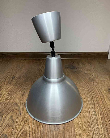 IKEA hanging lamp, 25 cm, aluminium  - photo 1