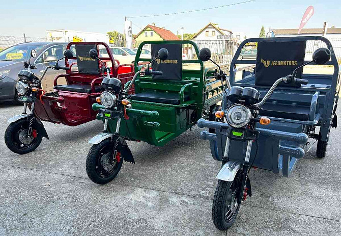 Рабочий электрический трехколесный велосипед Leramotors Cargo 1000W COC RISK Семили - изображение 13