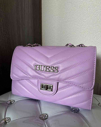 Guess handbag purple Galanta - photo 1