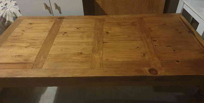 Dřevěný stůl masivní, made in MEXICO, zlacený Trnava - foto 8