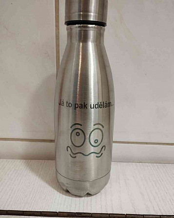 I will sell a stainless steel bottle with the print &quot;I will do it then&quot; Prague - photo 2