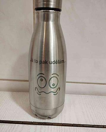 I will sell a stainless steel bottle with the print &quot;I will do it then&quot; Prague - photo 1