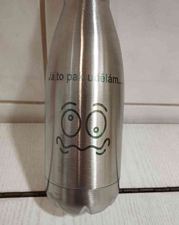 I will sell a stainless steel bottle with the print &quot;I will do it then&quot; Prague - photo 3