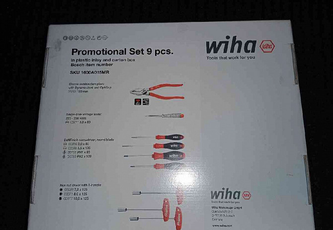 WIHA professional hand tool set 9 pcs 1600A015MR Olomouc - photo 1