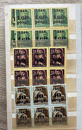 Ich werde ein Schaubek-Album mit magyar kir.posta-Briefmarken für 30 verkaufen Bratislava - Foto 5