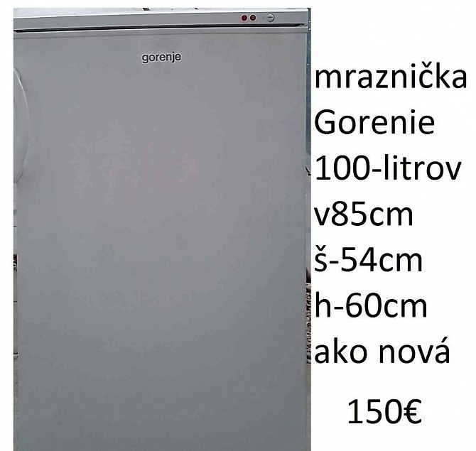 I will sell a Whirlpool, Gorenie and Calex freezer Partizanske - photo 5
