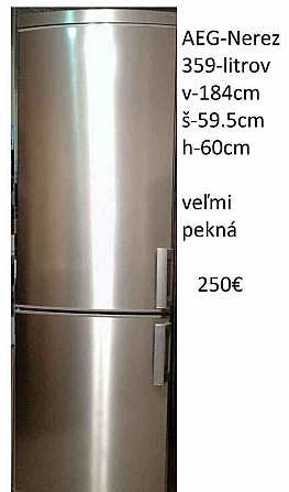 Ich verkaufe einen Kühlschrank aus Edelstahl und Weiß Partizánske - Foto 1