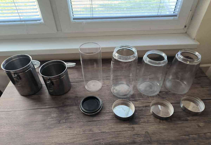 Küchengläser aus Edelstahl und Glas Neutra - Foto 1