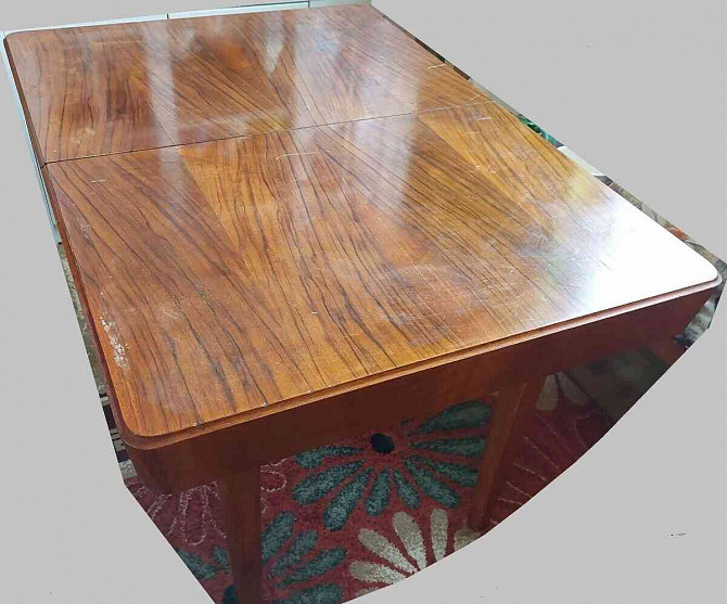 Ретро деревянный твердый обеденный стол Гуменне - изображение 1