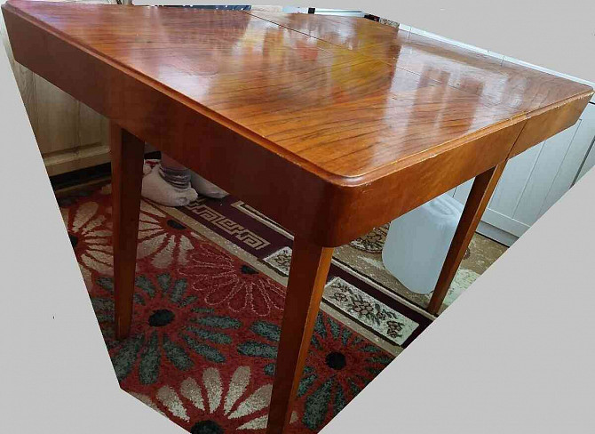 Retro Wooden Solid Dining Table Humenne - photo 8