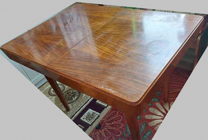 Ретро деревянный твердый обеденный стол Гуменне - изображение 10