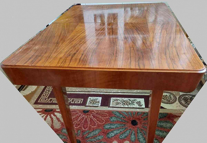 Ретро деревянный твердый обеденный стол Гуменне - изображение 9