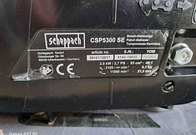 Motorová pila Scheppach CSP5300 Nitra - foto 3