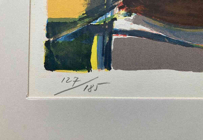Эндре Немес, шведское портфолио, 1953 г., 6 цветных литографий. Братислава - изображение 5