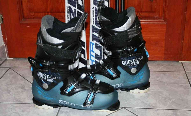 лыжи Fischer XTR 177 см, лыжные ботинки salomon Quest Пухов - изображение 2