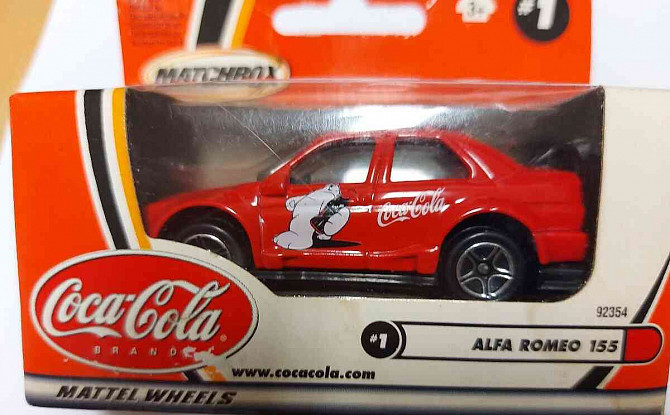 MATCHBOX - Coca Cola különkiadás, 5db tubusban + dobozban Pozsony - fotó 12